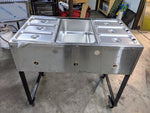 Propane Steamer Cart 3 Water Wells