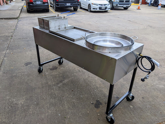 Disco, 24" Plancha, Freidora Doble Canasta