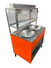 Carrito para pollo con papas dos charolas.