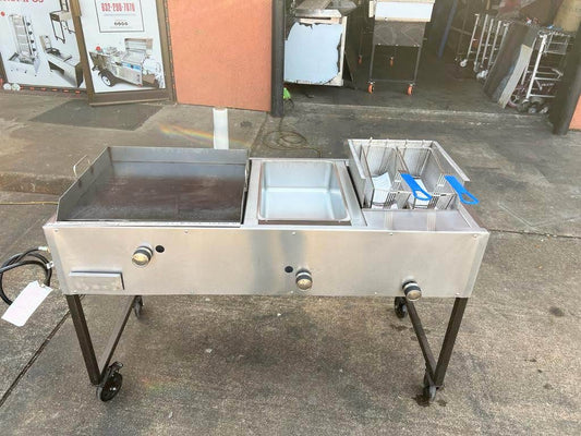 Plancha de 24'' Freidora,vaporera