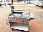 HotDog Push Cart Griddle Steamer Cold Condimets
