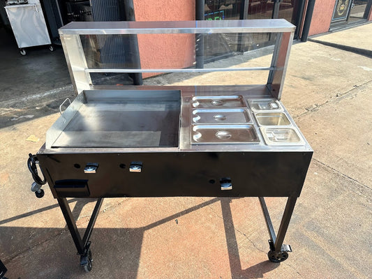 Plancha 24", Vaporera, Mostrador