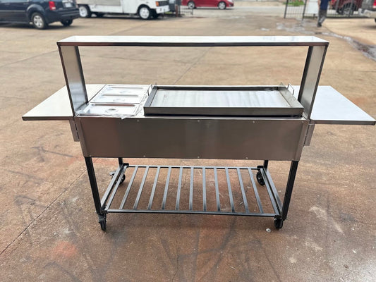 Plancha de 36 con vaporera.  Griddle 36'' Steamer